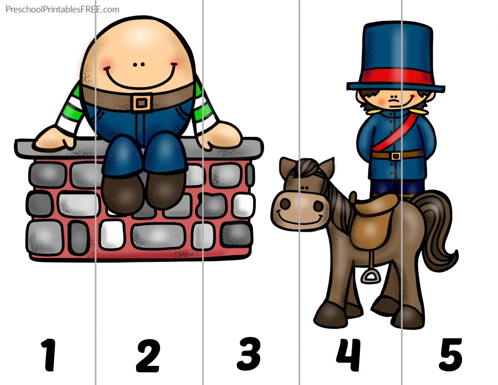 Humpty Dumpty Printables free Free Preschool Printables