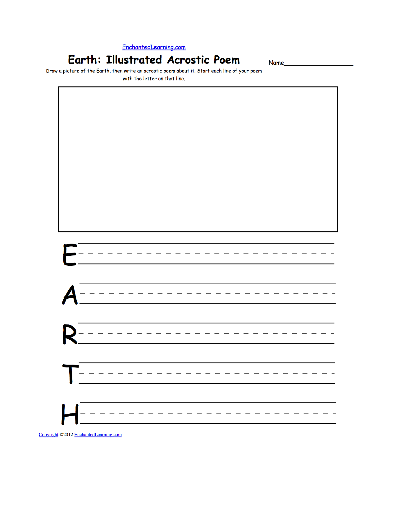 acrostic poem template