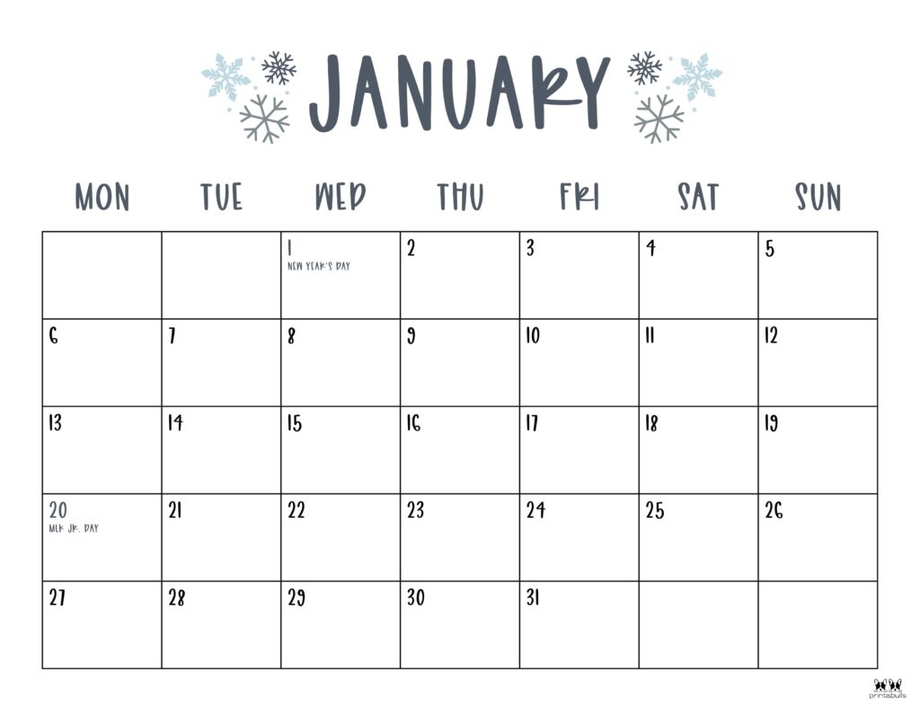 2025 printable calendar template with holidays