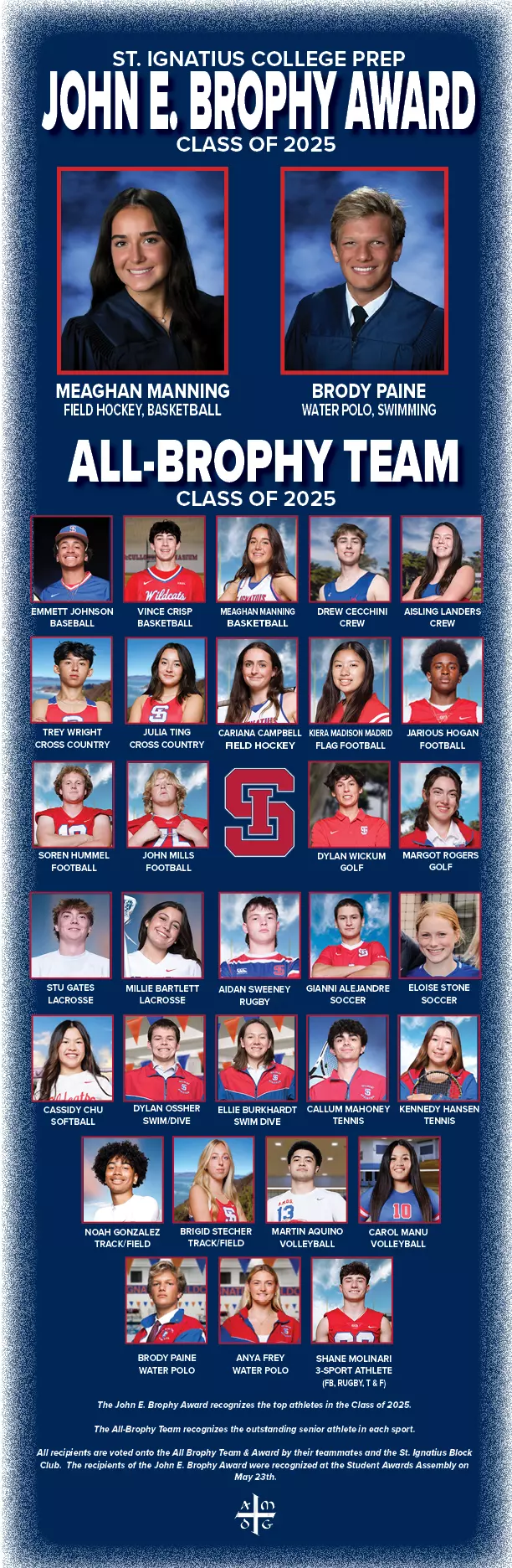 John E Brophy Award Announcement St Ignatius College Preparatory