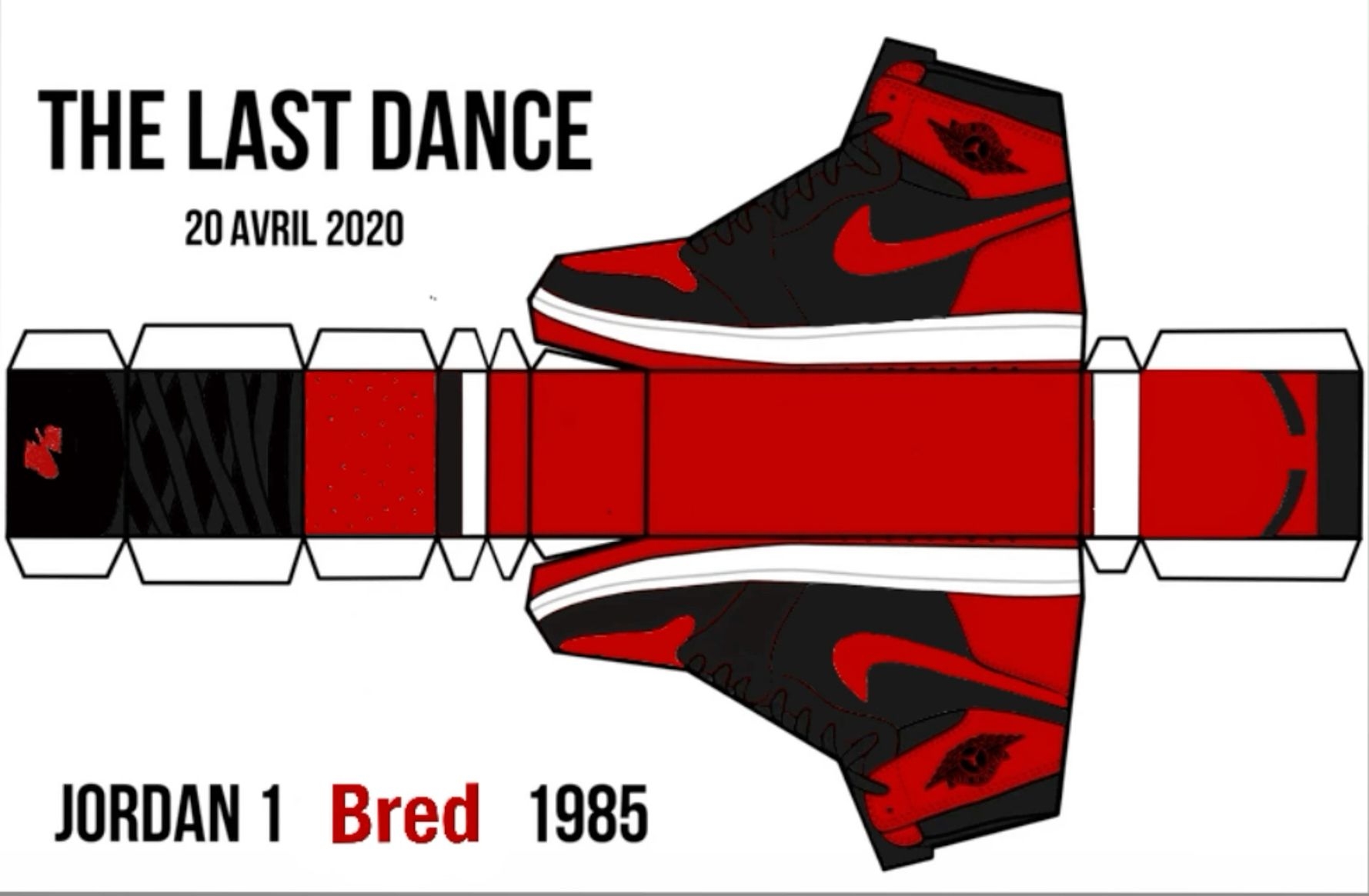 Jordan 1 Paper Template