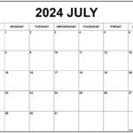 July 2024 Calendar Free Printable Calendars