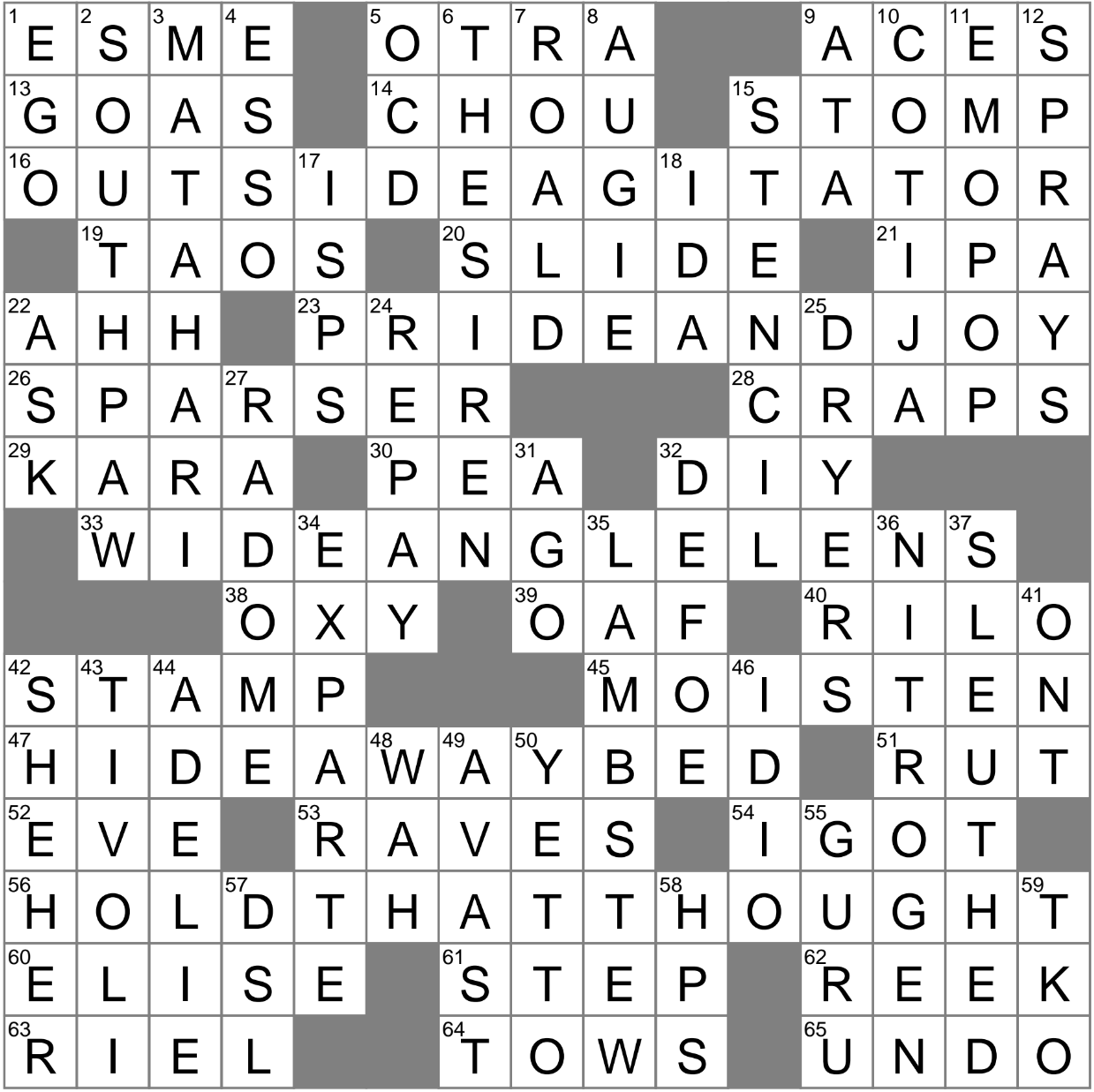 LA Times Crossword 9 Feb 23 Thursday LAXCrossword