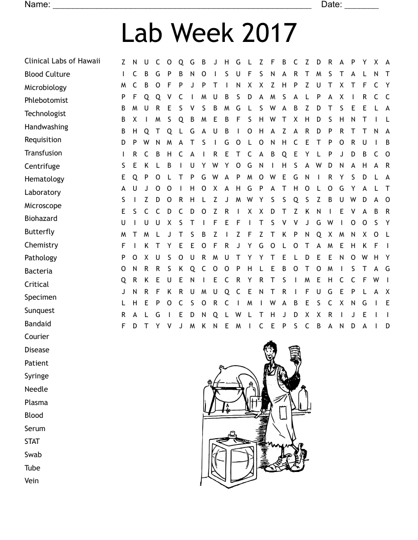 Lab Week Crossword WordMint