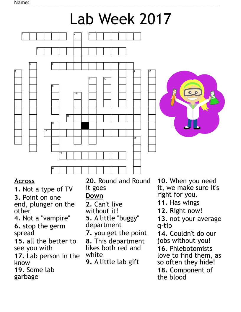lab week 2025 crossword