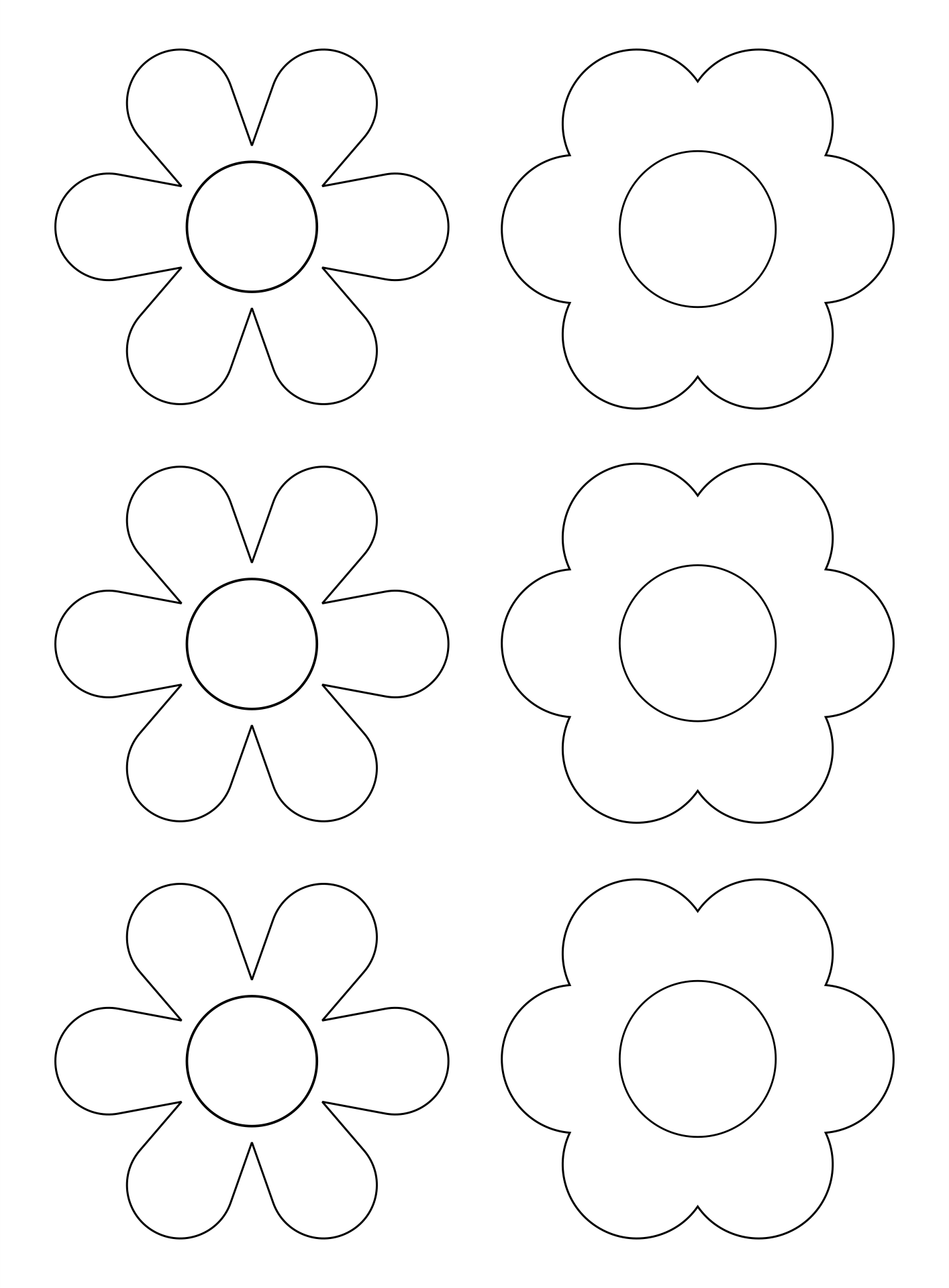 printable flowers to cut out