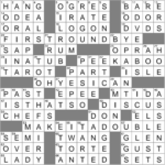 LAXCrossword Answers To The Los Angeles Times Crossword