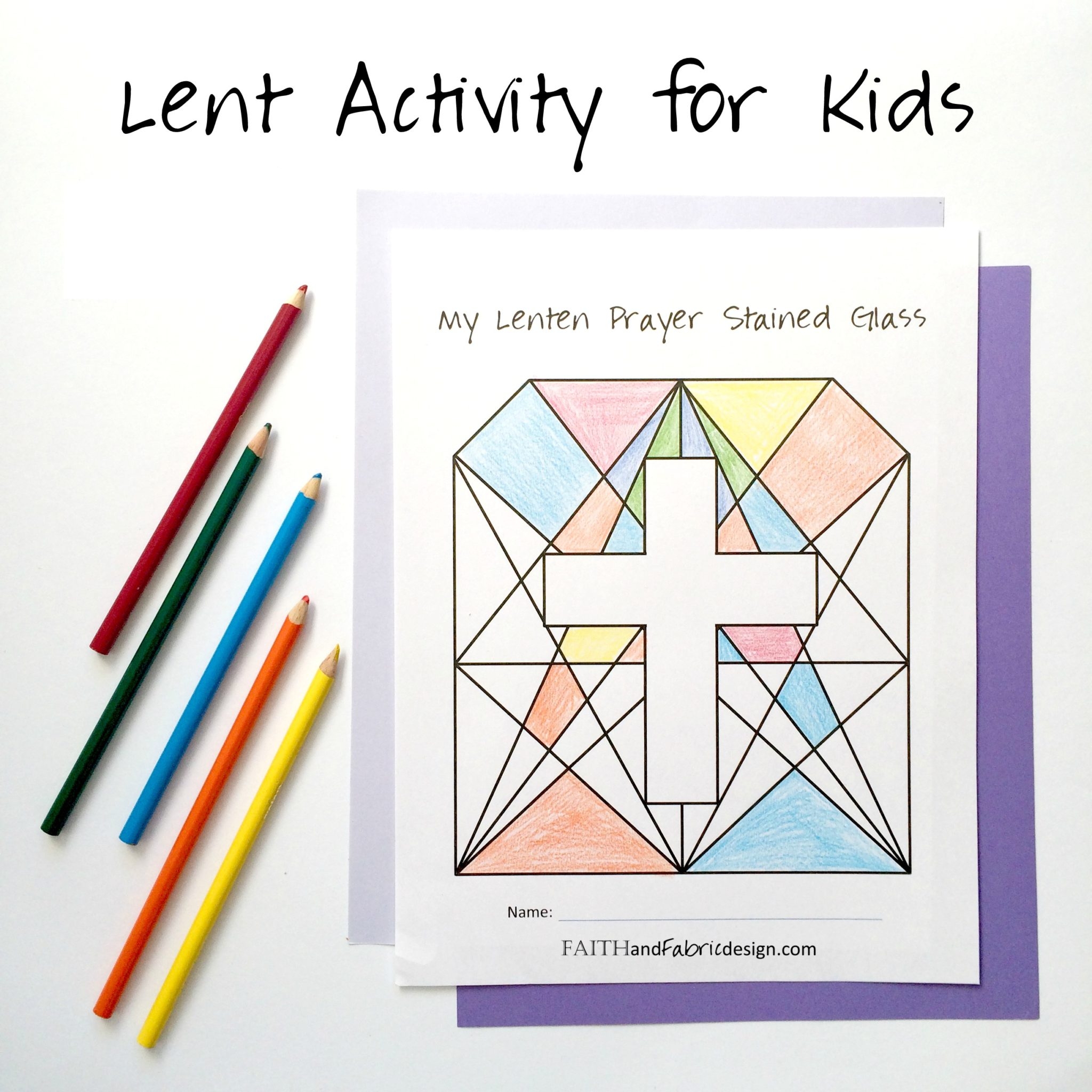 Lent Activity For Kids