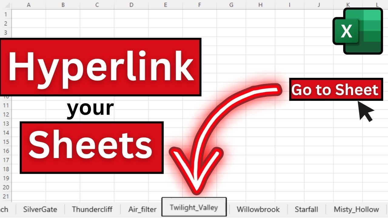 Link Every Worksheet To A Master Sheet Excel Organization Tips YouTube