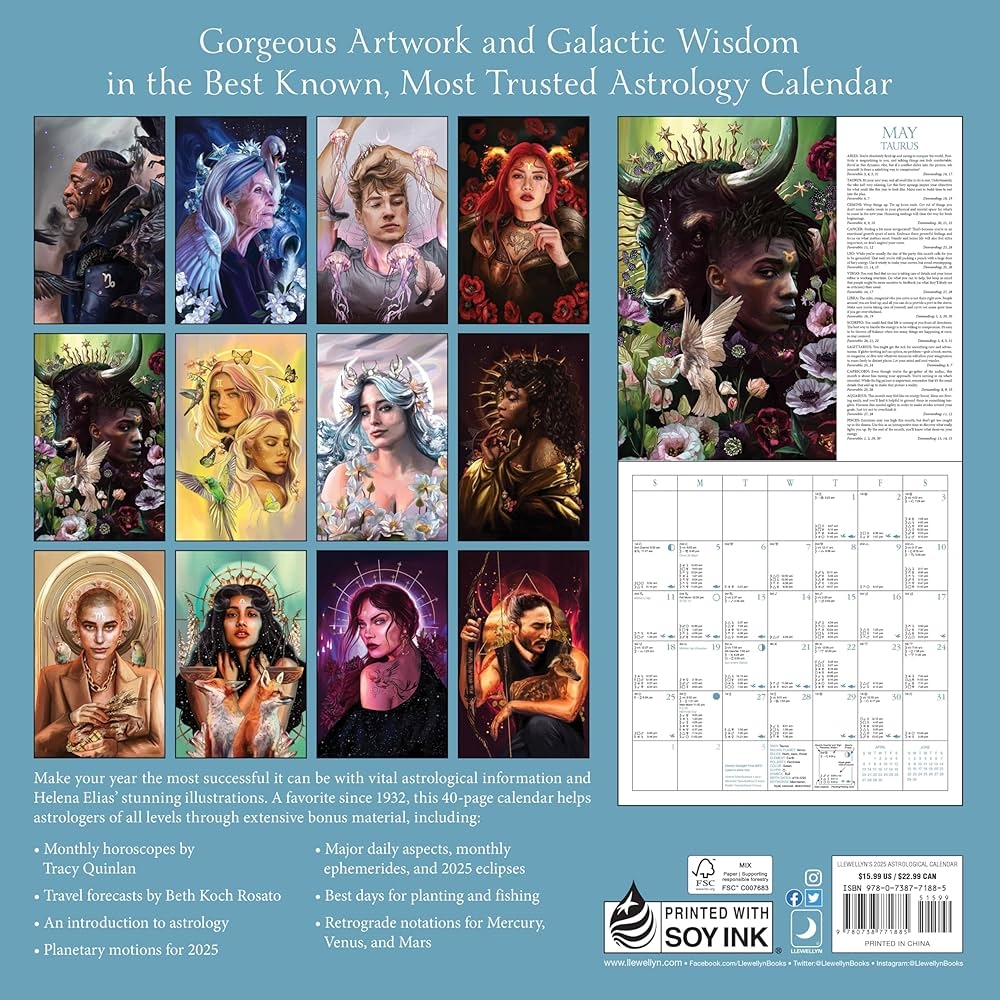 Llewellyn s 2025 Astrological Calendar The World s Best Known Most Trusted Astrology Calendar Llewellyn s 2025 Calendars Almanacs Datebooks 1 Llewellyn Elias Helena Rosato Beth Quinlan Tracy 9780738771885 Amazon Office Products