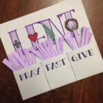 Look To Him And Be Radiant Lent Pray Fast Give Printable
