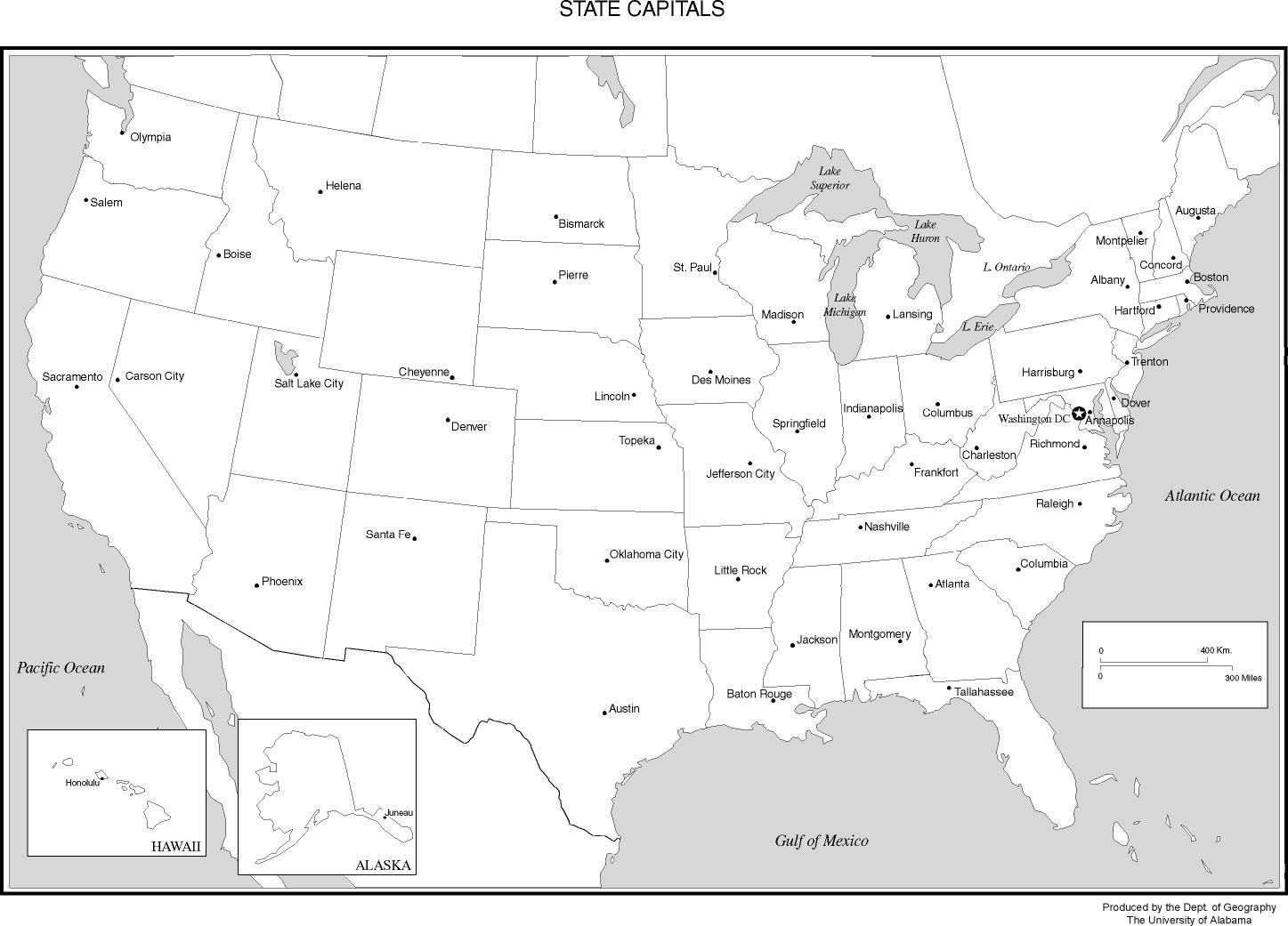printable united states map