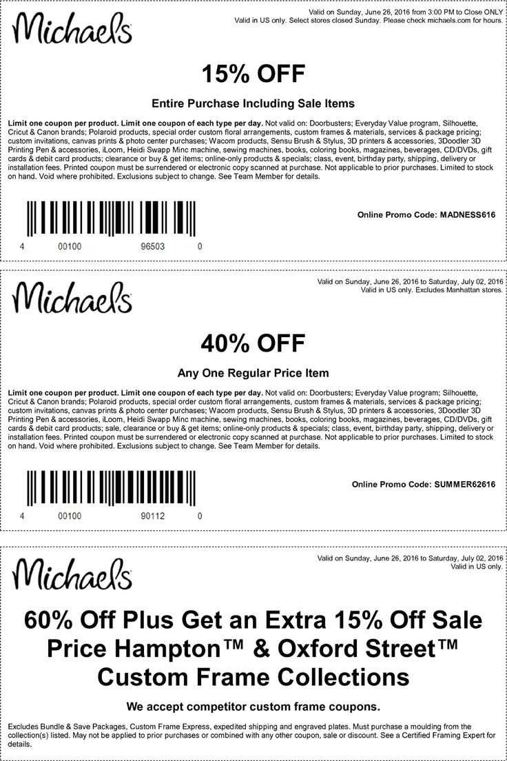 Michaels Coupons Shopping Deals 