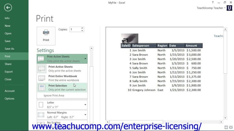 Microsoft Office Excel Tutorial 2013 Print Preview 10 1 Employee Group Training YouTube