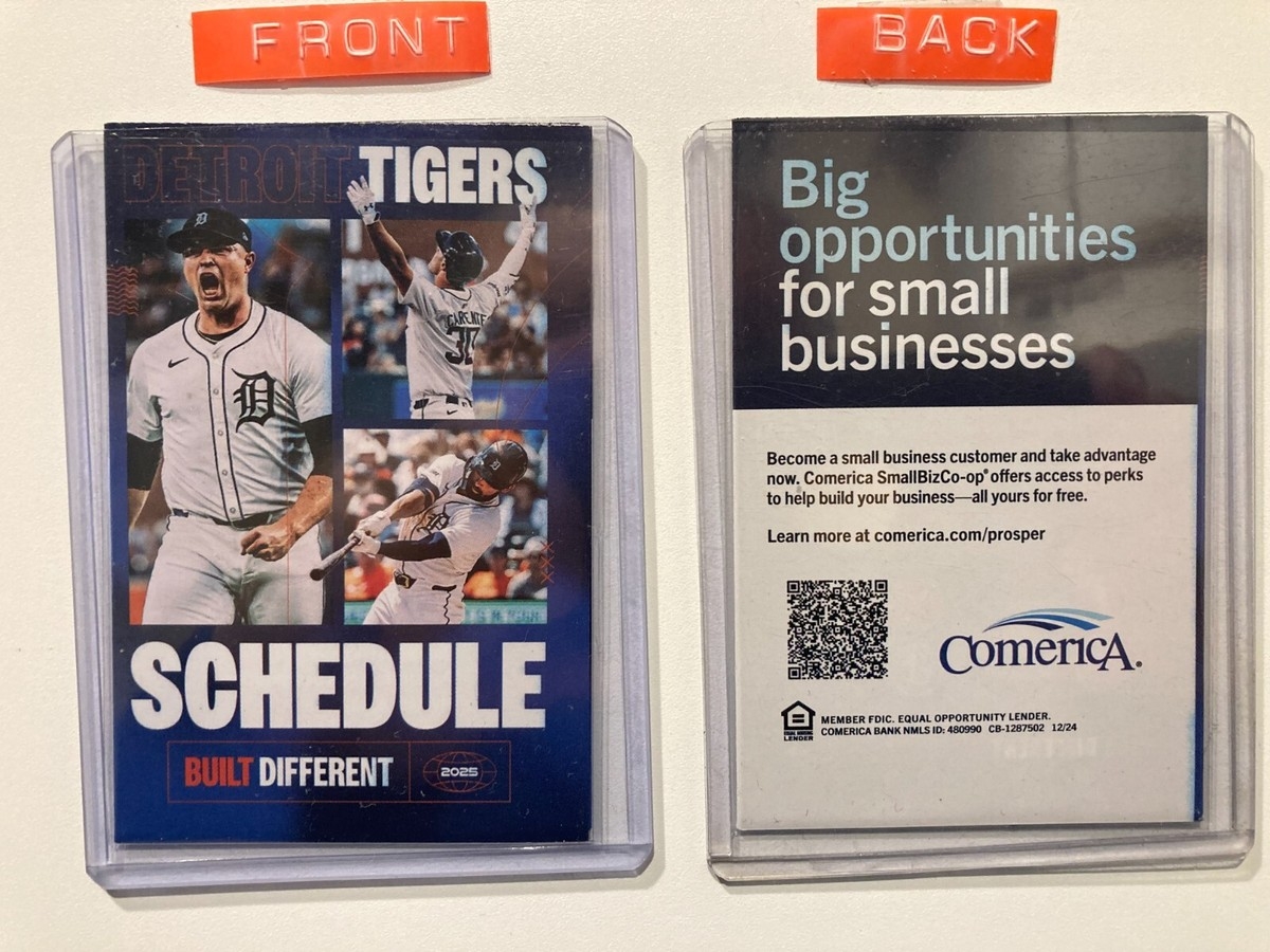 MLB 2025 DETROIT TIGERS POCKET SCHEDULE NEW EBay MLB 2025 DETROIT TIGERS POCKET SCHEDULE NEW EBay