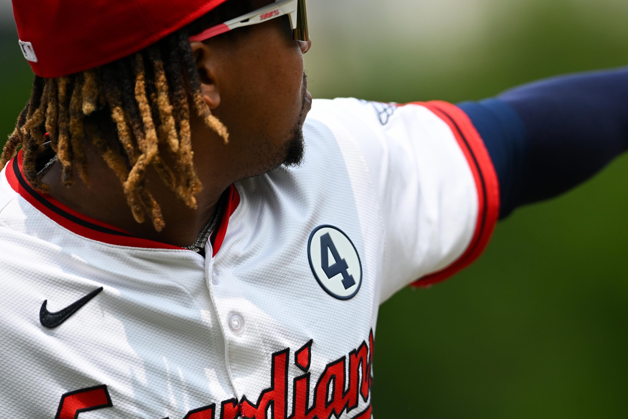 what is the decal on the reds away caps called 2025