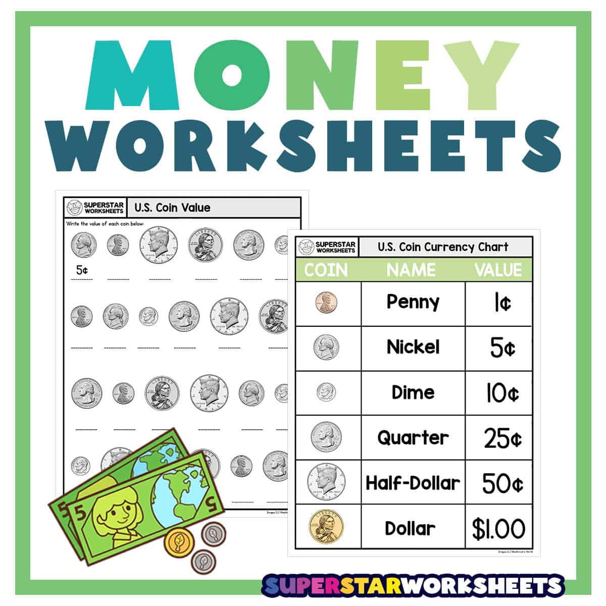 money worksheets grade 1