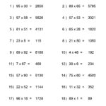 Multiplication Worksheets Multiple Digit Multiplication Worksheets Made By Teachers