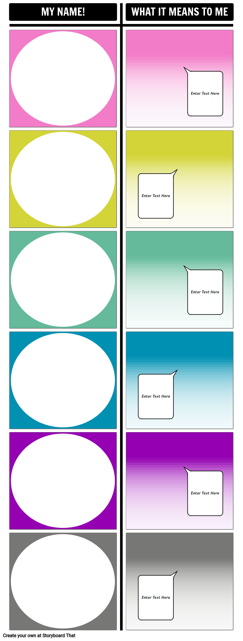 Name Acrostic Poem Template Storyboard By Storyboard templates