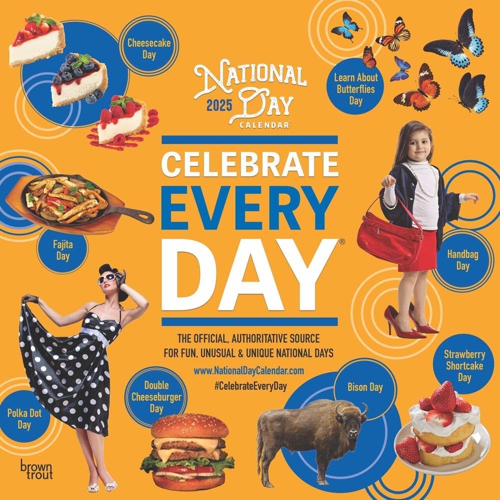 National Day OFFICIAL 2025 12 X 24 Inch Monthly Square Wall Calendar Plastic Free BrownTrout Holidays Everyday Celebration BrownTrout BrownTrout Publishers Inc National Day Calendar 9781975479985 Amazon Books