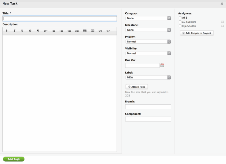 New Labels ActiveCollab