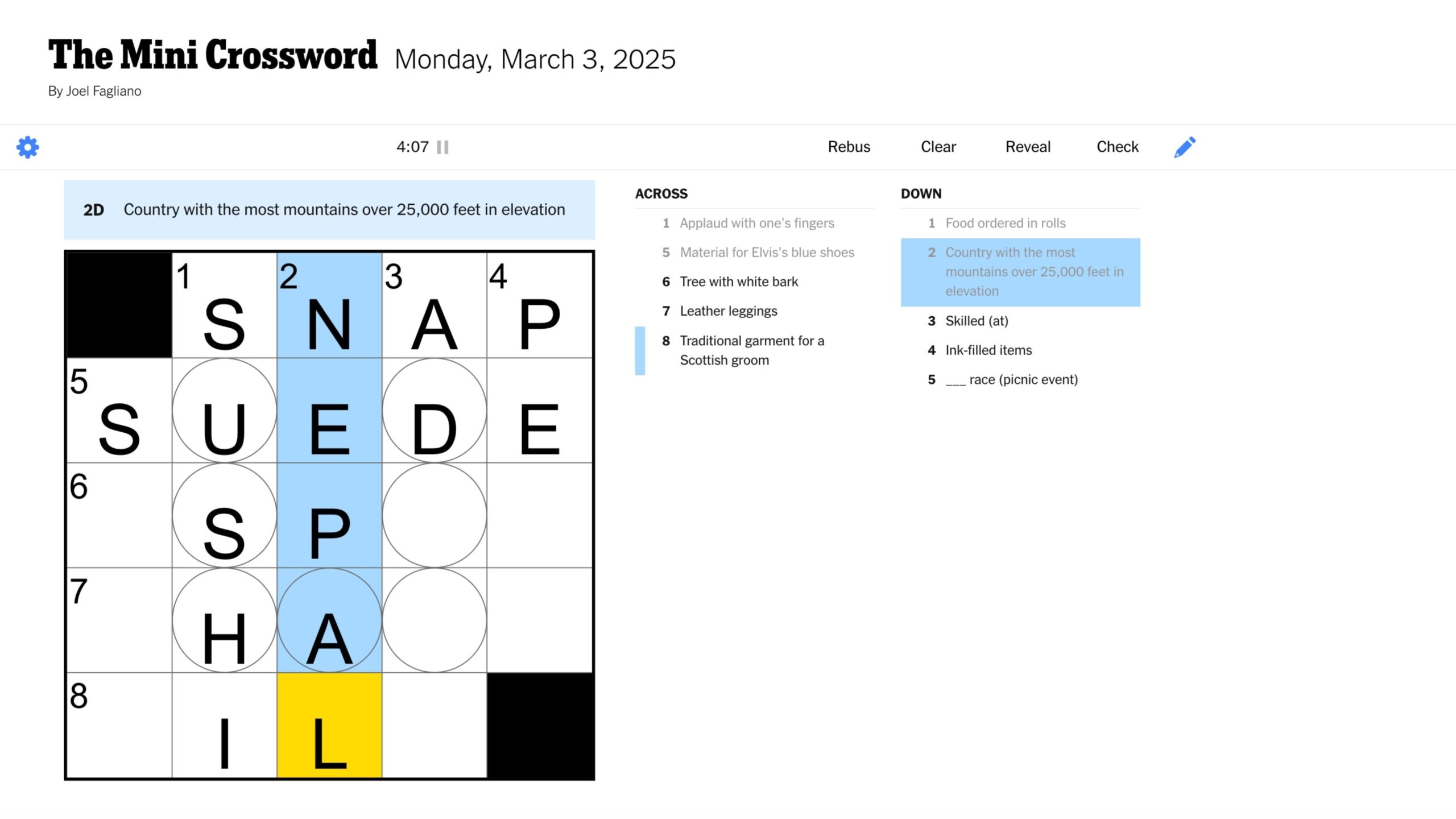 nyt crossword april 30 2025