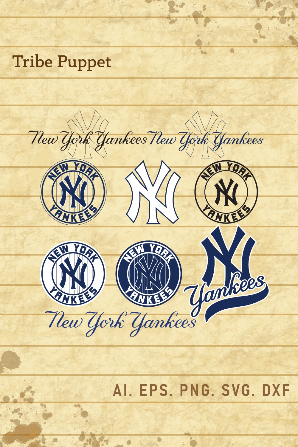 New York Yankees Logo Vector Set MasterBundles