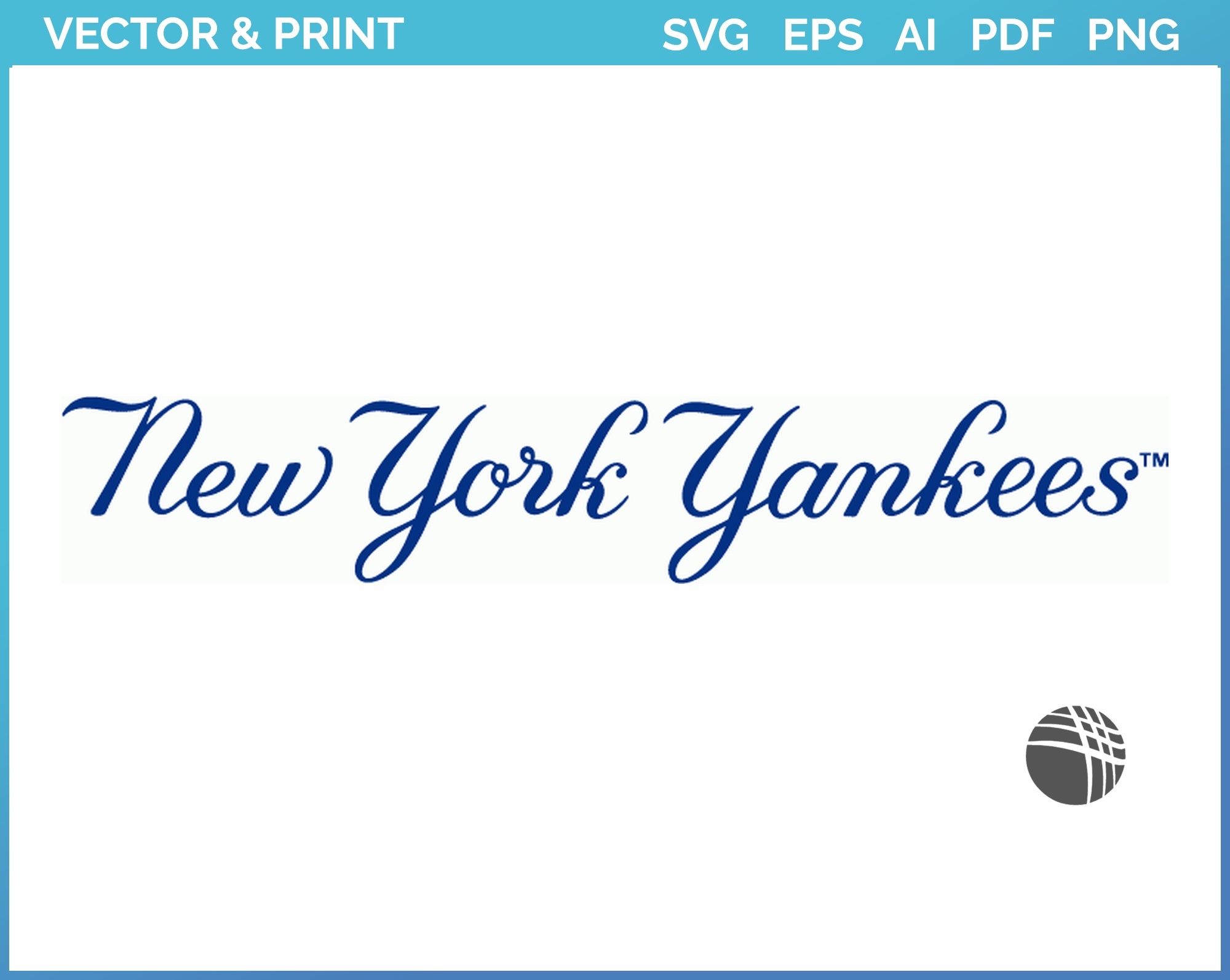 New York Yankees Wordmark Logo 1950 Baseball Sports Vector SVG Logo In 5 Formats