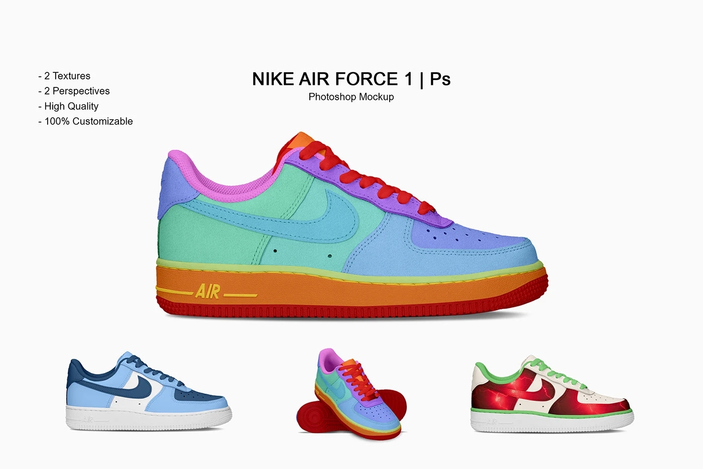 Nike Air Force 1 PSD Shoe Template Behance