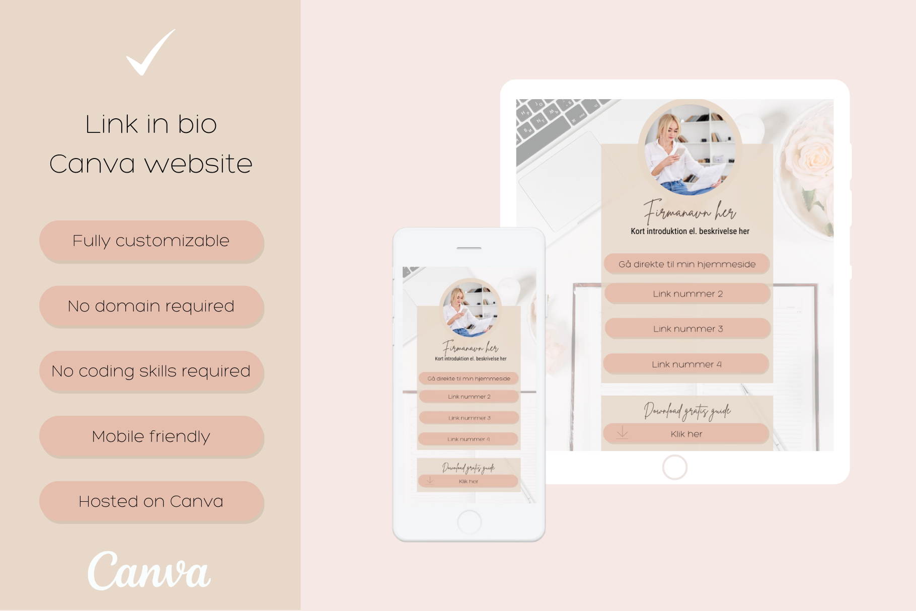 Nordic Aesthetic Link In Bio Template By Camilla Dahl Nielsen On Dribbble