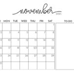 November 2025 Calendars 107 FREE Printables Printabulls
