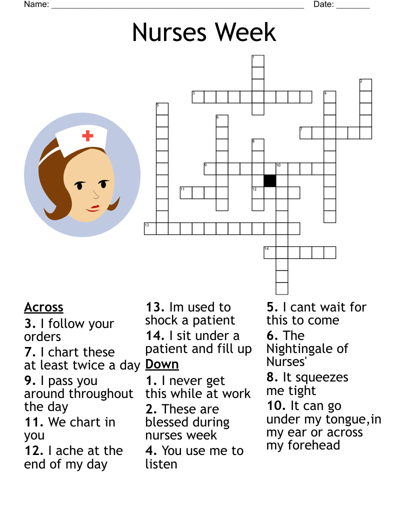 Nurses Crossword WordMint