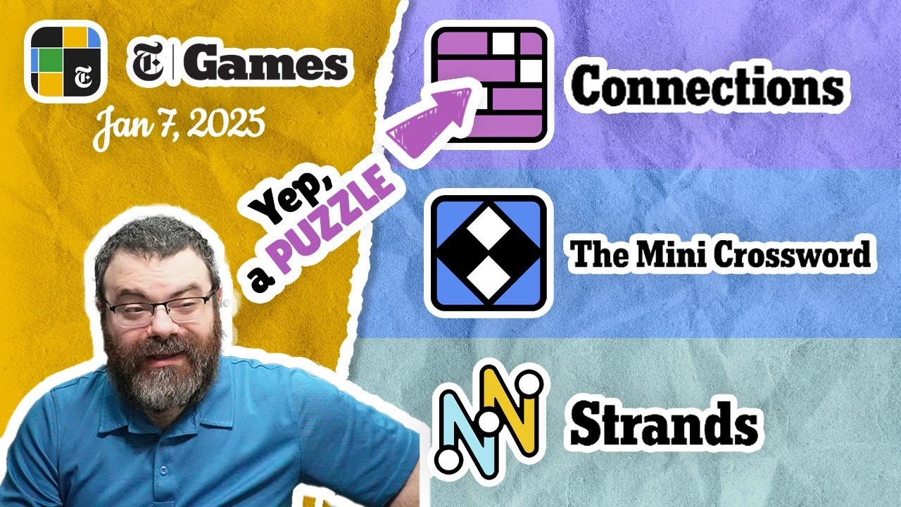 NYT Connections Mini Crossword And Strands Jan 7 2025 YouTube