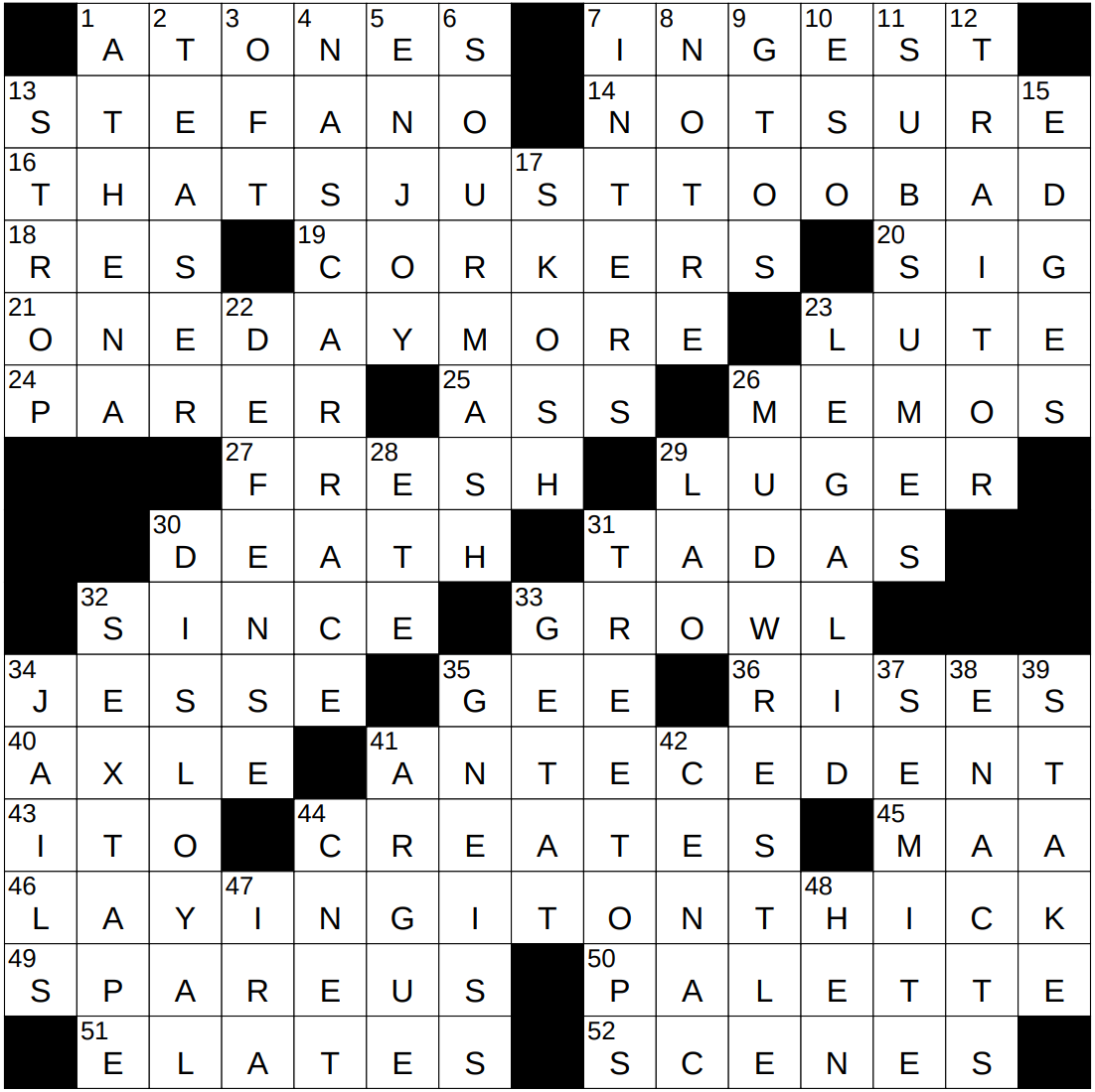 NYXCrossword Answers To The New York Times Crossword