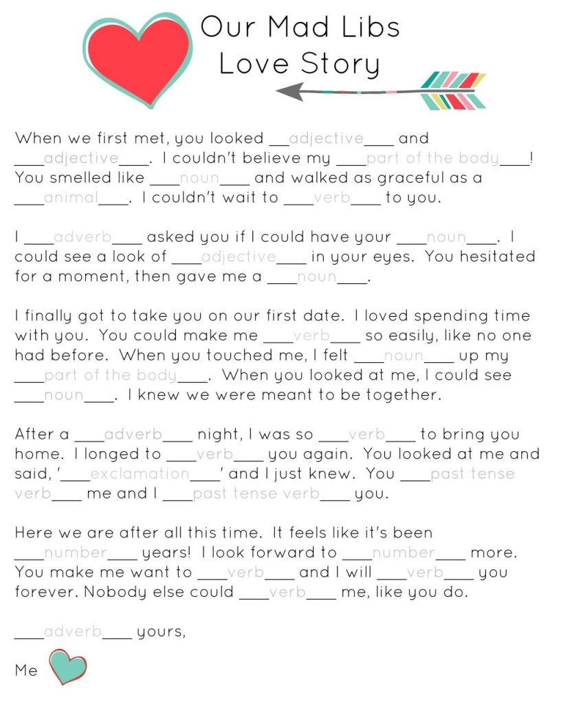 printable mad libs free