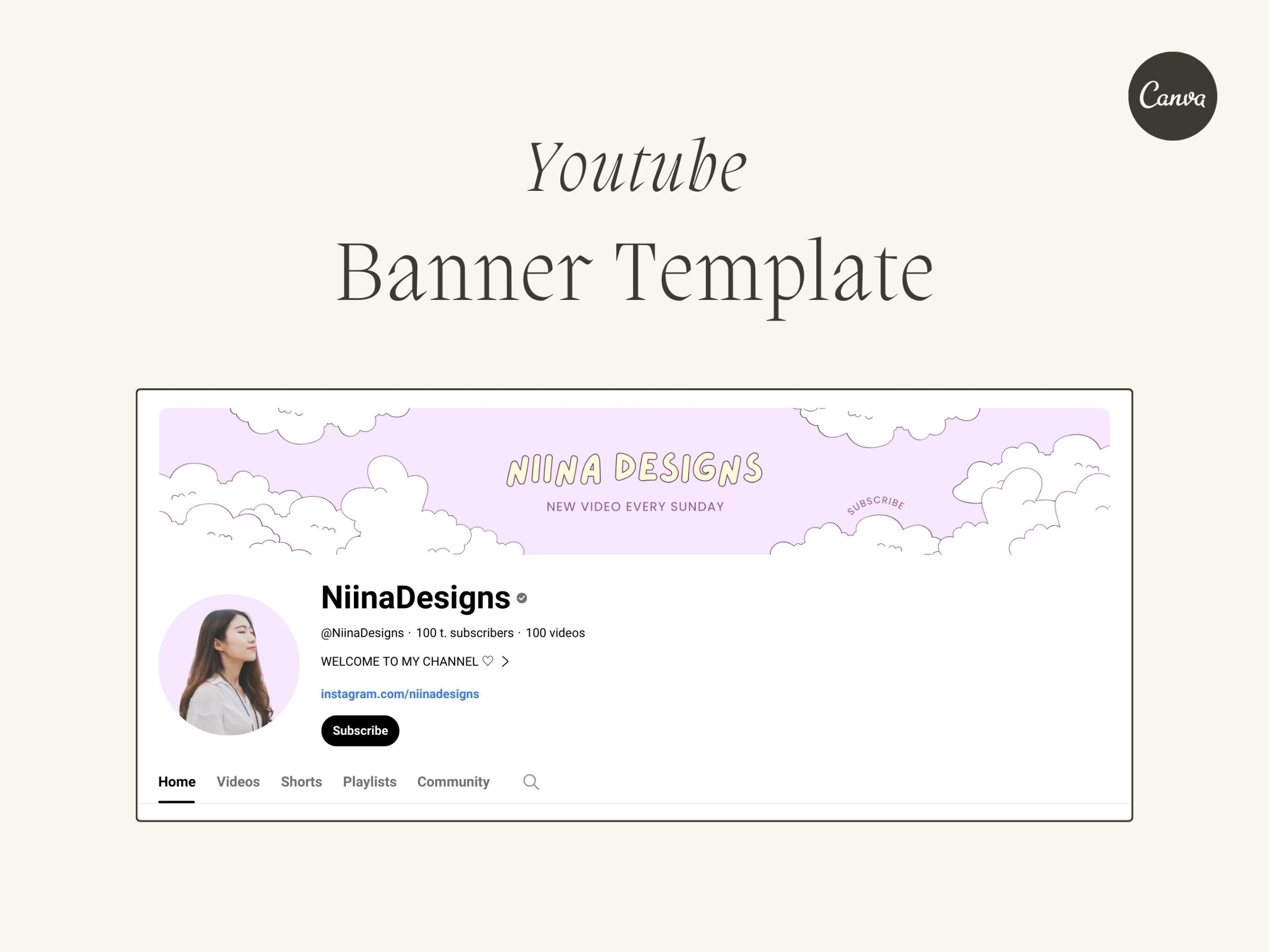PASTEL SKY Youtube Channel Banner Editable Canva Template Soft Clean Clouds And Colorful Aesthetic Etsy
