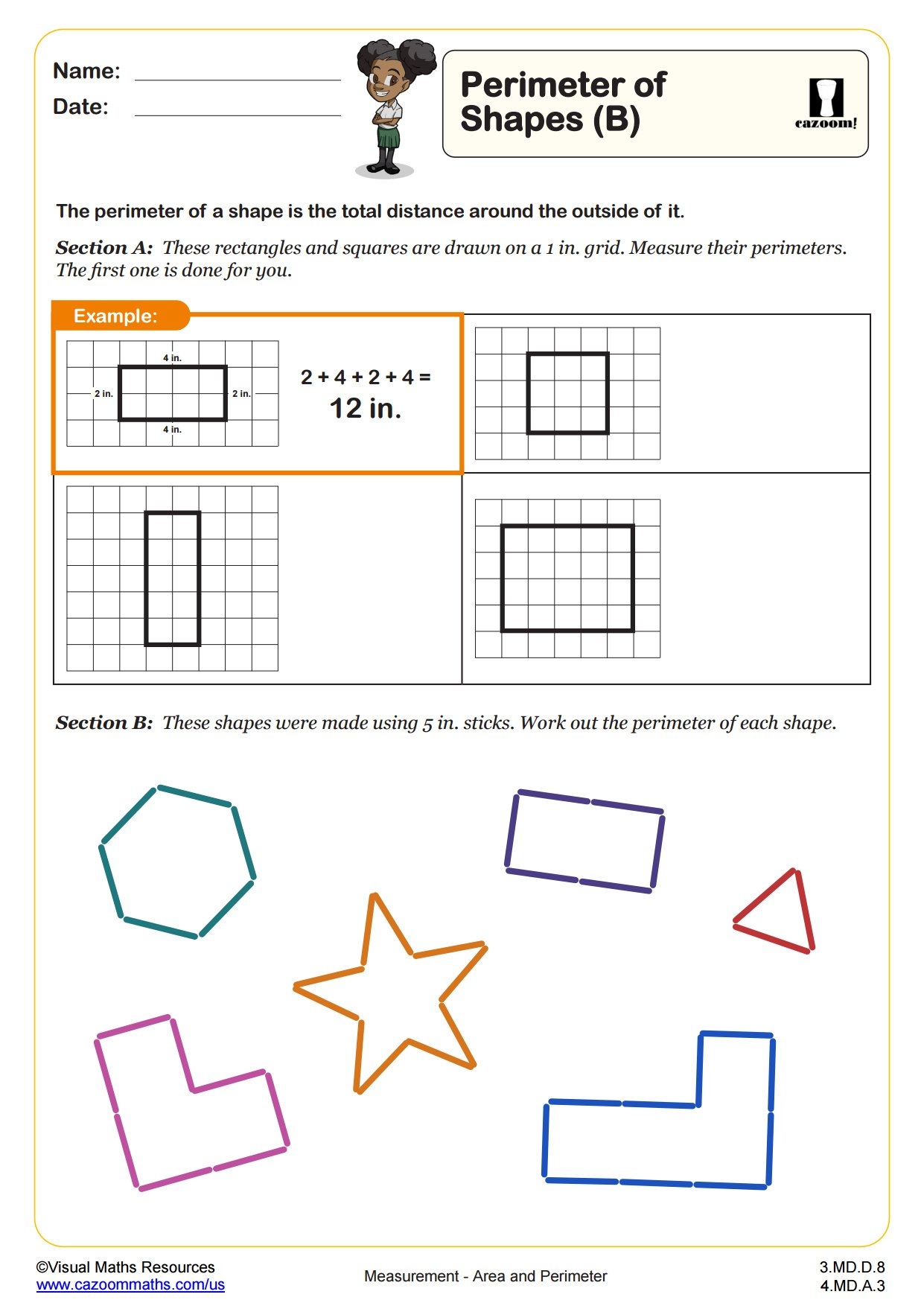 perimeter worksheets 3rd grade
