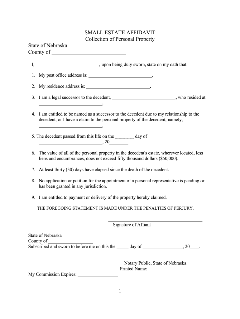 affidavit template florida