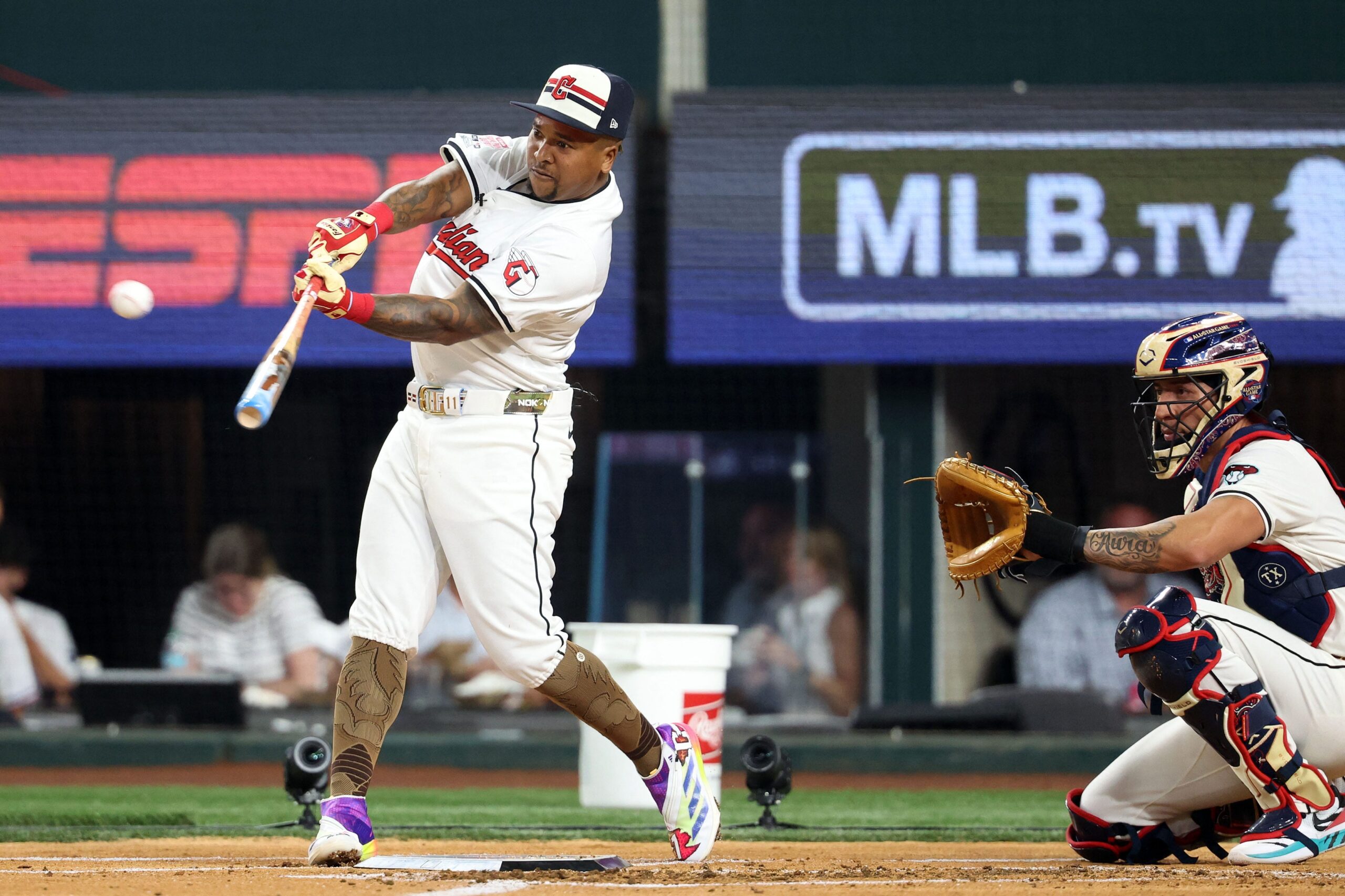 Photos Of 2024 MLB Home Run Derby Media Day Batting Practice