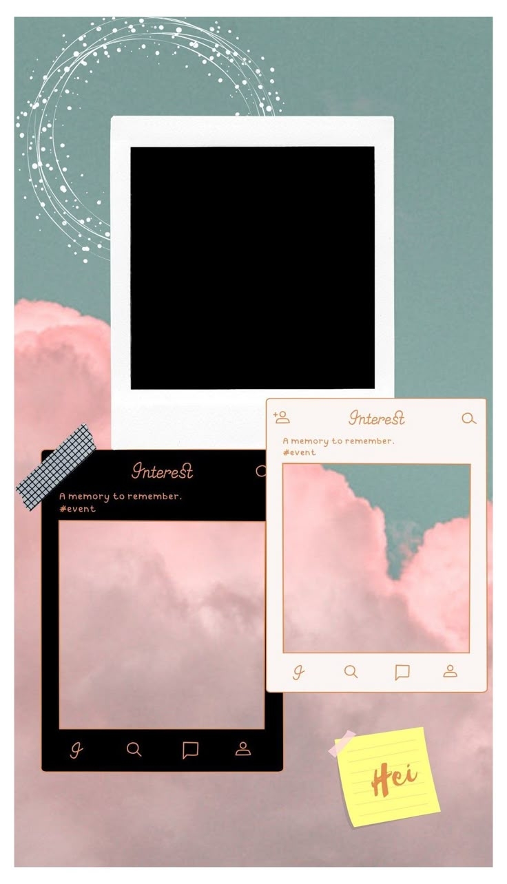 Polaroid Frame Aesthetic polaroid template aesthetic polaroidtemplateaesthetic Instagram Frame Template Instagram Frame Instagram Photo Frame