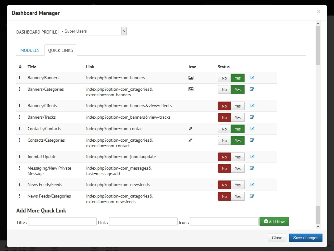 PREVIEW JA Admin Admin Template For Joomla 3 JoomlArt