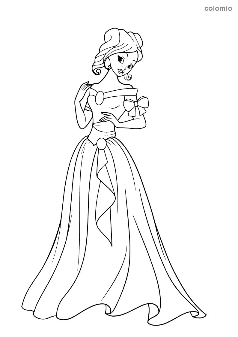 free printable coloring pages of princesses