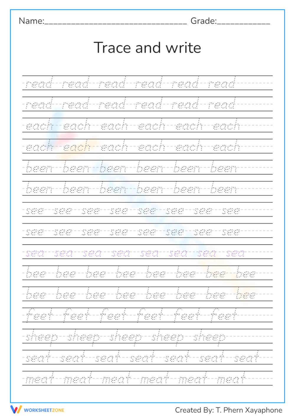 Printable Aesthetic Worksheets