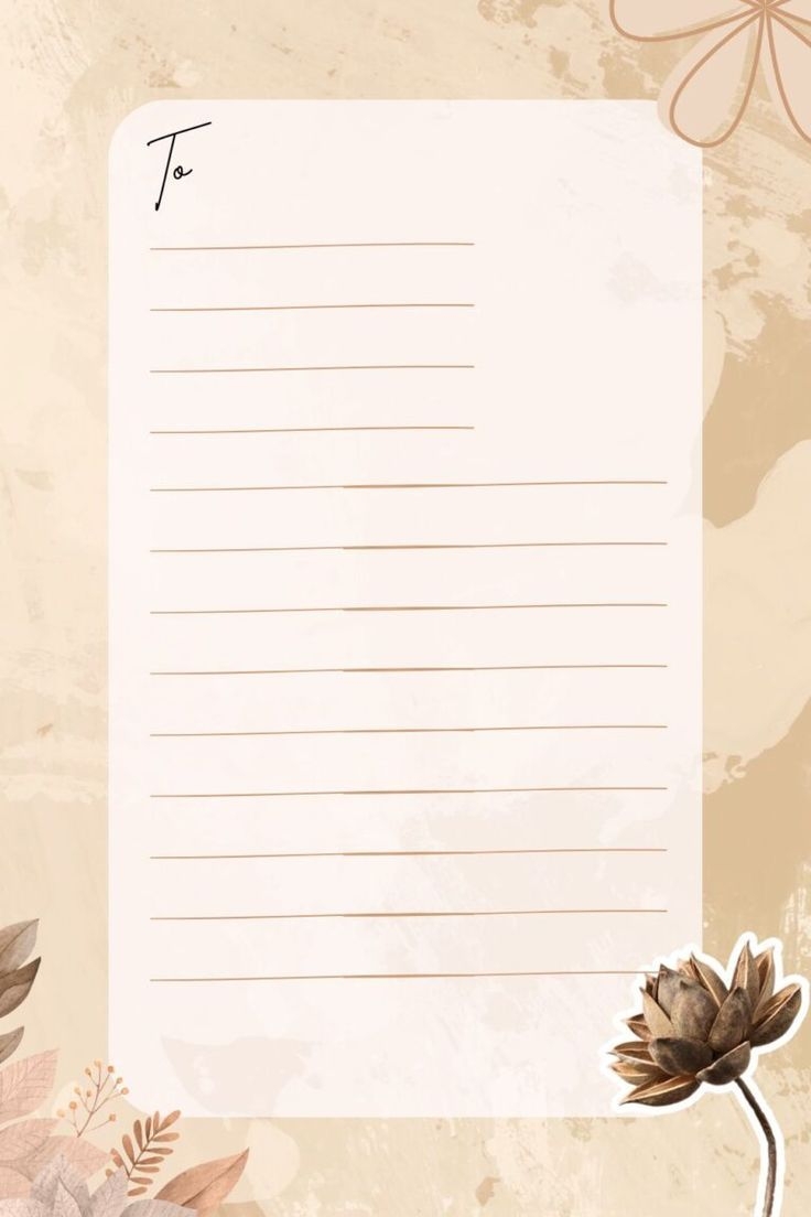 Printable Blank Letter Templates Aesthetic Theme