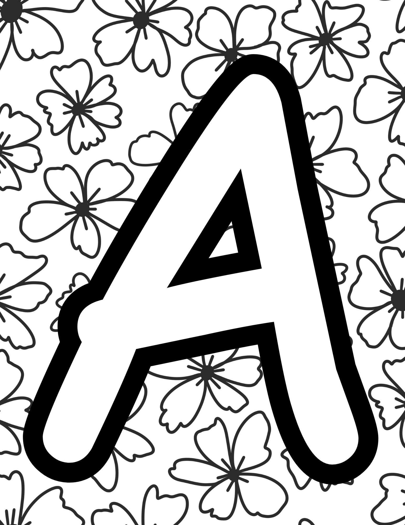 alphabet coloring sheets free printable