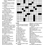Printable Crossword Puzzles For Adults With Answers