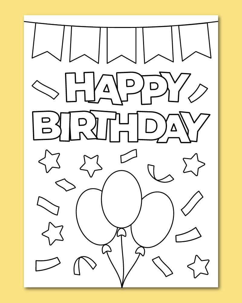 printable kids birthday cards