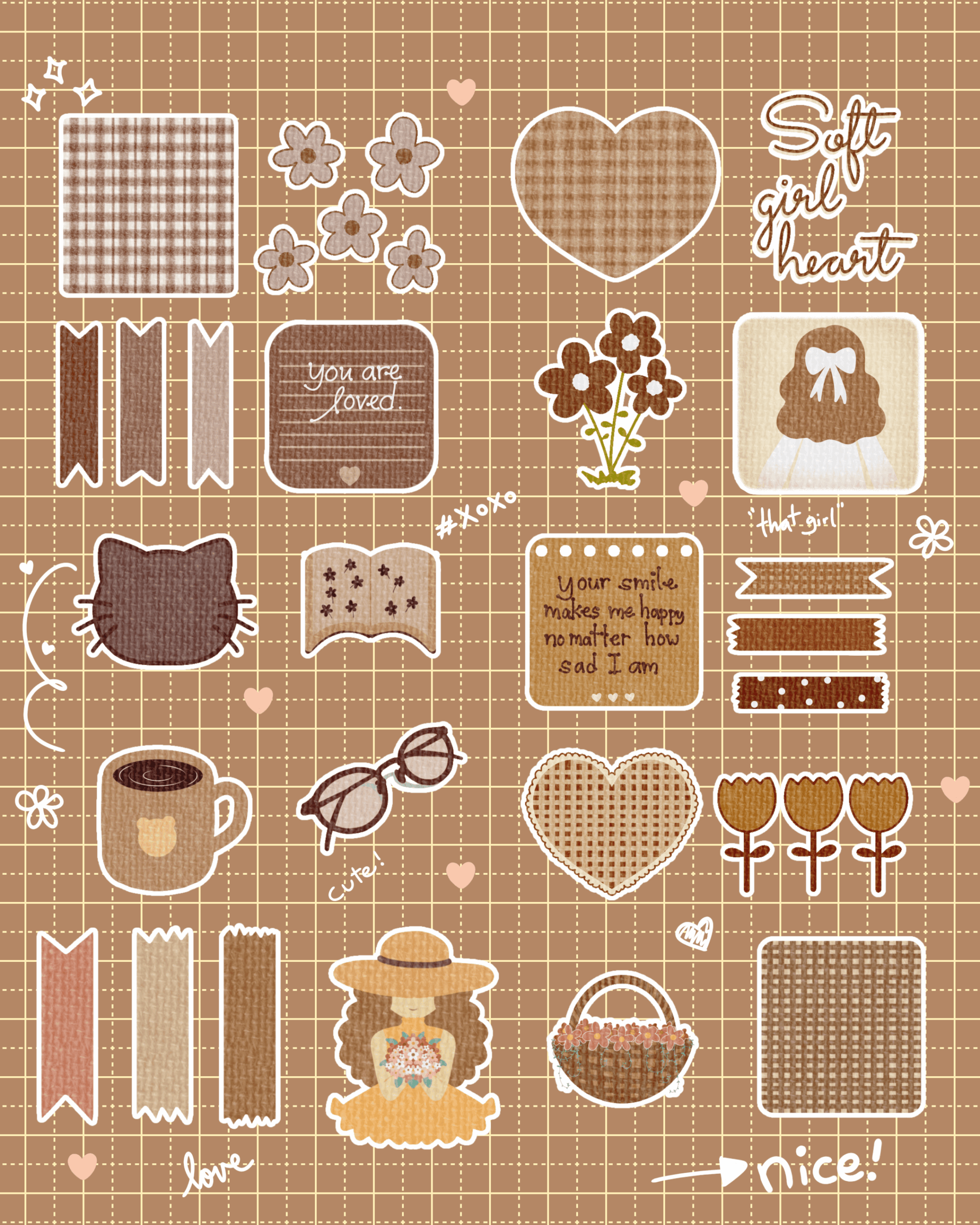 aesthetic printable stickers