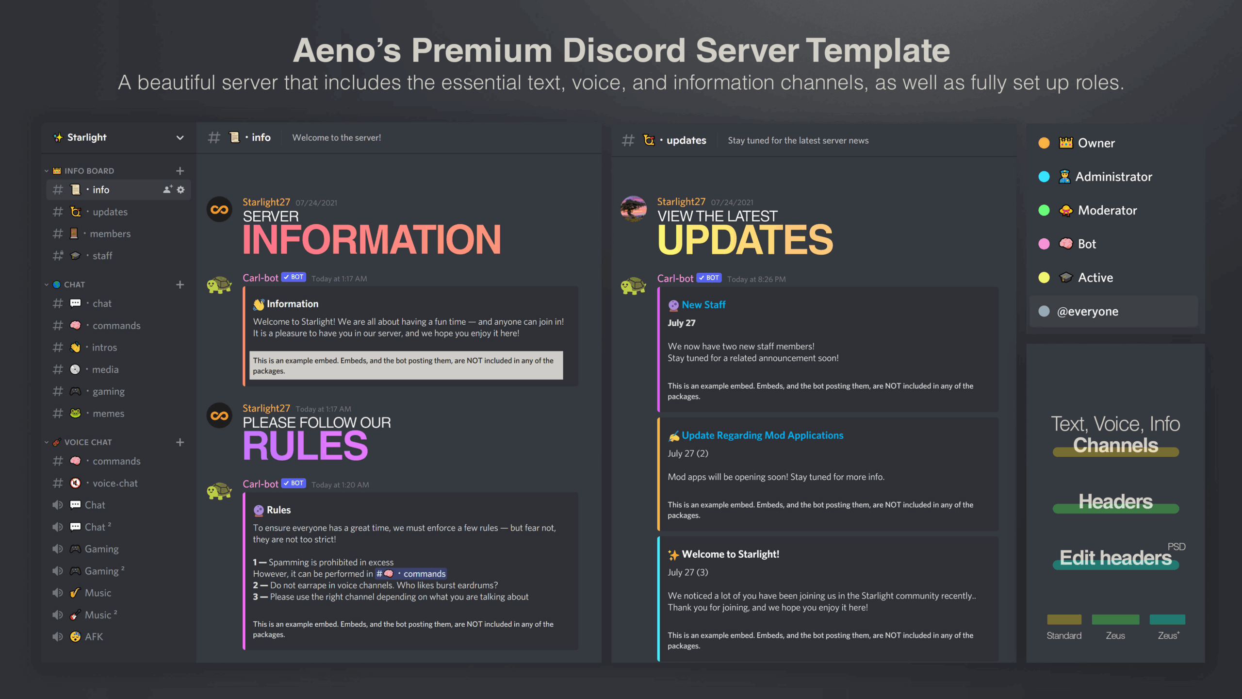 Provide A Beautiful Discord Server Template By Imaeno Fiverr