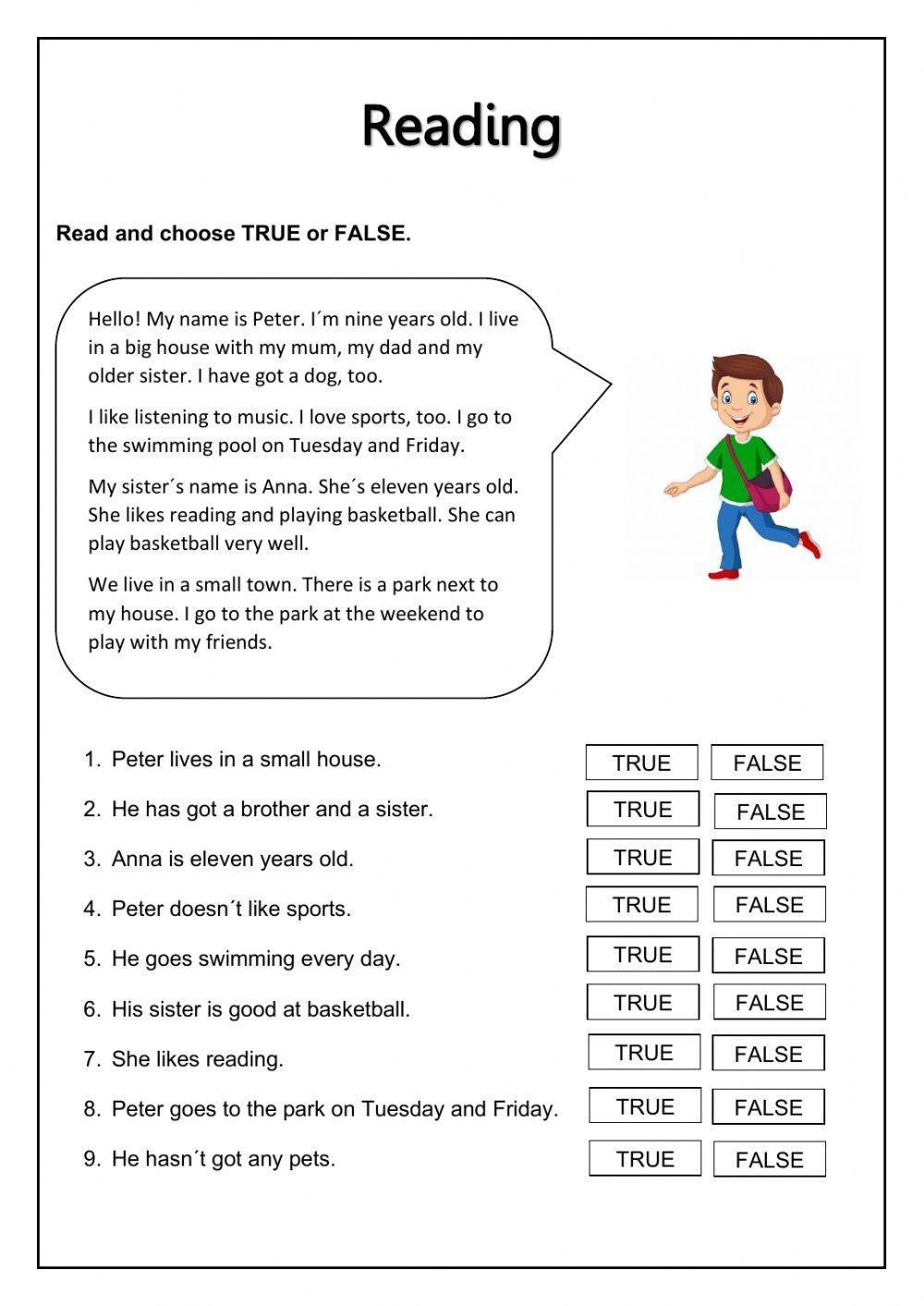 4th grade reading worksheets